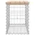 Produktbild 4 för Trädgårdsbänk gabion-design 63x31,5x42 cm massiv furu