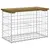 Produktbild 2 för Trädgårdsbänk gabion-design 63x31,5x42 cm impregnerad furu