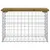 Produktbild 3 för Trädgårdsbänk gabion-design 63x31,5x42 cm impregnerad furu