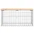 Produktbild 3 för Trädgårdsbänk gabion-design 83x31,5x42 cm massiv furu