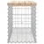 Produktbild 4 för Trädgårdsbänk gabion-design 83x31,5x42 cm massiv furu