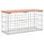 Produktbild 2 för Trädgårdsbänk gabion-design 83x31,5x42 cm massivt douglasträ