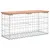 Produktbild 5 för Trädgårdsbänk gabion-design 83x31,5x42 cm massivt douglasträ