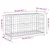 Produktbild 8 för Trädgårdsbänk gabion-design 83x31,5x42 cm massivt douglasträ