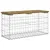 Produktbild 5 för Trädgårdsbänk gabion-design 83x31,5x42 cm impregnerad furu