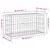Produktbild 8 för Trädgårdsbänk gabion-design 83x31,5x42 cm impregnerad furu