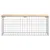 Produktbild 3 för Trädgårdsbänk gabion-design 103x31x42 cm massiv furu