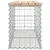 Produktbild 4 för Trädgårdsbänk gabion-design 103x31x42 cm massiv furu
