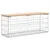 Produktbild 5 för Trädgårdsbänk gabion-design 103x31x42 cm massiv furu