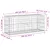 Produktbild 8 för Trädgårdsbänk gabion-design 103x31x42 cm massiv furu