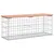 Produktbild 2 för Trädgårdsbänk gabion-design 103x31,5x42 cm massivt douglasträ