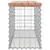Produktbild 4 för Trädgårdsbänk gabion-design 103x31,5x42 cm massivt douglasträ