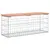 Produktbild 5 för Trädgårdsbänk gabion-design 103x31,5x42 cm massivt douglasträ