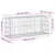 Produktbild 8 för Trädgårdsbänk gabion-design 103x31,5x42 cm massivt douglasträ