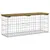 Produktbild 2 för Trädgårdsbänk gabion-design 103x31,5x42 cm impregnerad furu
