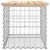 Produktbild 4 för Trädgårdsbänk gabion-design 63x44x42 cm massiv furu