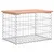 Produktbild 5 för Trädgårdsbänk gabion-design 63x44x42 cm massivt douglasträ