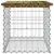 Produktbild 4 för Trädgårdsbänk gabion-design 63x44x42 cm tryckimpregnerad furu
