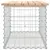 Produktbild 4 för Trädgårdsbänk gabion-design 83x44x42 cm massiv furu