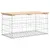 Produktbild 5 för Trädgårdsbänk gabion-design 83x44x42 cm massiv furu