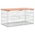Produktbild 2 för Trädgårdsbänk gabion-design 83x44x42 cm massivt douglasträ