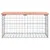 Produktbild 3 för Trädgårdsbänk gabion-design 83x44x42 cm massivt douglasträ