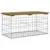 Produktbild 2 för Trädgårdsbänk gabion-design 83x44x42 cm tryckimpregnerad furu