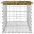 Produktbild 4 för Trädgårdsbänk gabion-design 83x44x42 cm tryckimpregnerad furu