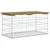 Produktbild 5 för Trädgårdsbänk gabion-design 83x44x42 cm tryckimpregnerad furu