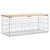Produktbild 2 för Trädgårdsbänk gabion-design 103x44x42 cm massiv furu
