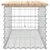 Produktbild 4 för Trädgårdsbänk gabion-design 103x44x42 cm massiv furu