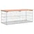 Produktbild 2 för Trädgårdsbänk gabion-design 103x44x42 cm massivt douglasträ
