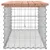 Produktbild 4 för Trädgårdsbänk gabion-design 103x44x42 cm massivt douglasträ