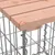 Produktbild 6 för Trädgårdsbänk gabion-design 103x44x42 cm massivt douglasträ