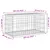 Produktbild 8 för Trädgårdsbänk gabion-design 103x44x42 cm massivt douglasträ
