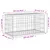 Produktbild 8 för Trädgårdsbänk gabion-design 103x44x42 cm tryckimpregnerad furu