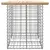 Produktbild 4 för Trädgårdsbänk gabion-design 100x70x72 cm massiv furu