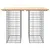 Produktbild 5 för Trädgårdsbänk gabion-design 100x70x72 cm massiv furu