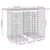 Produktbild 8 för Trädgårdsbänk gabion-design 100x70x72 cm massiv furu