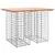 Produktbild 2 för Trädgårdsbänk gabion-design 100x70x72 cm massivt douglasträ
