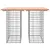 Produktbild 3 för Trädgårdsbänk gabion-design 100x70x72 cm massivt douglasträ