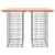 Produktbild 5 för Trädgårdsbänk gabion-design 100x70x72 cm massivt douglasträ