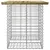 Produktbild 4 för Trädgårdsbänk gabion-design 100x70x72 cm impregnerad furu