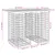 Produktbild 8 för Trädgårdsbänk gabion-design 100x70x72 cm impregnerad furu