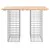 Produktbild 3 för Trädgårdsbänk gabion-design 100x70x72 cm massiv furu