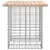 Produktbild 4 för Trädgårdsbänk gabion-design 100x70x72 cm massiv furu