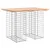 Produktbild 2 för Trädgårdsbänk gabion-design 100x70x72 cm massivt douglasträ