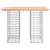 Produktbild 3 för Trädgårdsbänk gabion-design 100x70x72 cm massivt douglasträ