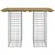 Produktbild 3 för Trädgårdsbänk gabion-design 100x70x72 cm impregnerad furu