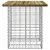 Produktbild 4 för Trädgårdsbänk gabion-design 100x70x72 cm impregnerad furu